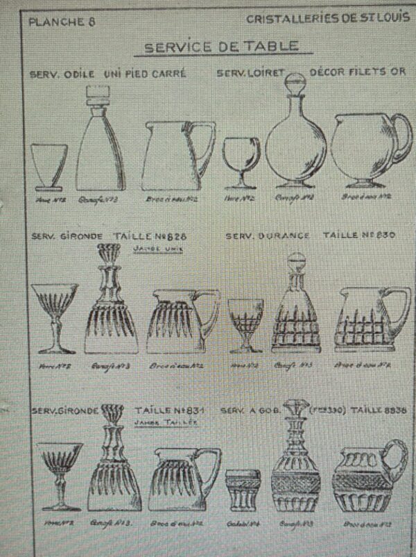 Carafe En Cristal Saint-louis Modèle Gironde