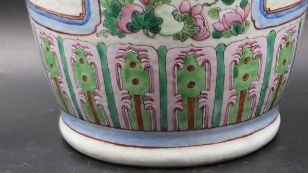 Vase Porcelaine Canton Famille Rose 64 cm