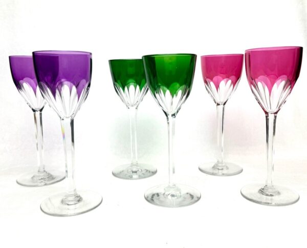 Baccarat - Suite De 6 Verres à Vin Modèle Genova