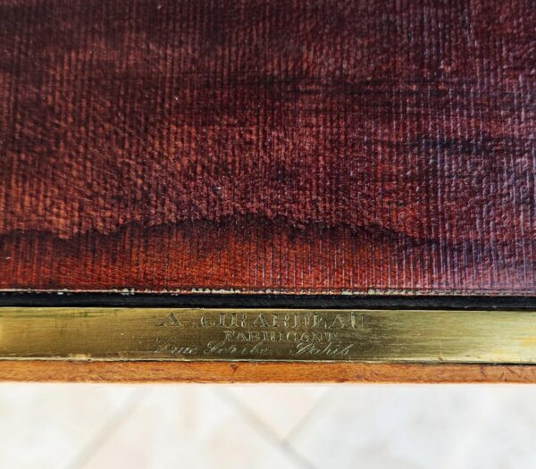 Bureau d'Officier De Campagne Charles X Signé Girardeau Paris