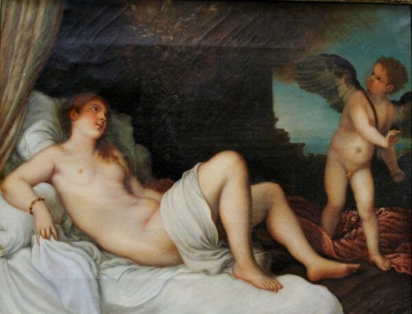 Danaë par Tizian (1488-1576), après