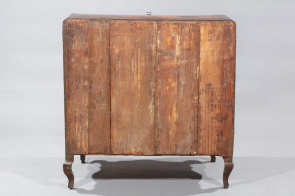 Commode à Abattant En Placage De Noyer Et Bruyère De Noyer, Piémont, XVIIIe Siècle